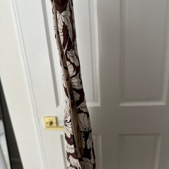 J. Crew Fit-and-flare midi dress in floral cotton poplin chocolate brown - Picture 5 of 5